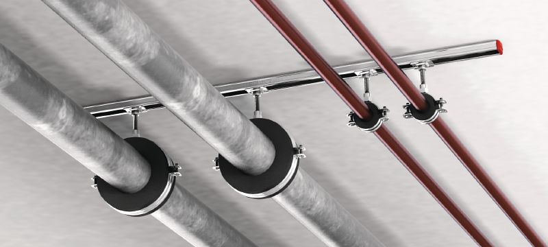 Collier eau glacée MRP-C à fermeture rapide Collier de serrage galvanisé pour une productivité élevée dans les applications d'eau froide et de réfrigération avec différentes épaisseurs d'isolation Applications 1