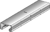 Rail profilé en C MQ-21 U Rail profilé en C non perforé et galvanisé pour charges moyennes