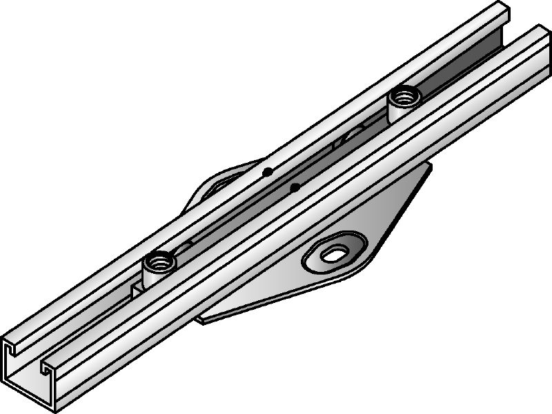 Curseur à rouleaux MRG-D 225 (double) Double curseur à rouleaux galvanisé de qualité supérieure pour un mouvement maximal dans les applications de chauffage et de réfrigération