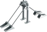 Point fixe universel MFP-UHD2 pour charges lourdes Point fixe double galvanisé, renforcé des deux côtés, pour applications lourdes jusqu’à 36 kN