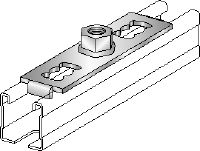 Platine MQG-2 Platine galvanisée pour raccorder les composants filetés aux rails entretoises MQ