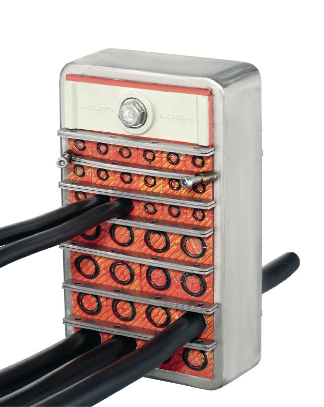 Modules de câblage CFS-T EMC Modules à compatibilité électromagnétique pour assurer l'étanchéité des câbles/tuyaux dans un cadre de transit Applications 1