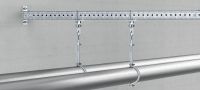 MIC-SPH Accessoire galvanisé à chaud (GAC) fixé sur les rails MI pour soutenir les tuyaux suspendus Applications 1