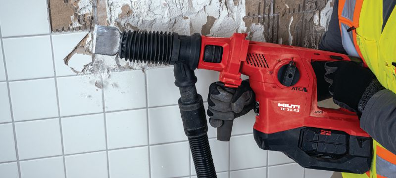 Perforateur sans fil TE 30-22 Perforateur sans fil SDS Plus (TE-C) puissant avec système de réduction active des vibrations (AVR) et système anti-torsion (ATC) pour le forage dans le béton et le burinage (plateforme de batteries Nuron) Applications 1