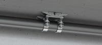 Point fixe compact MFP-CLD-I Point fixe compact, galvanisé avec isolation acoustique pour applications légères / moyennes jusqu'à 8 kN Applications 2