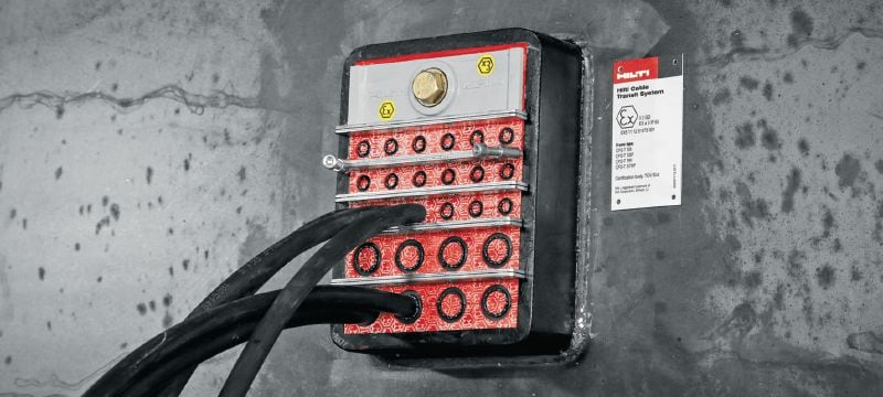 Kits de compression de coins CFS-T EX Kit de compression de coins pour créer rapidement et facilement un joint étanche et efficace dans les cadres de transit de câbles dans les atmosphères potentiellement explosives Applications 1
