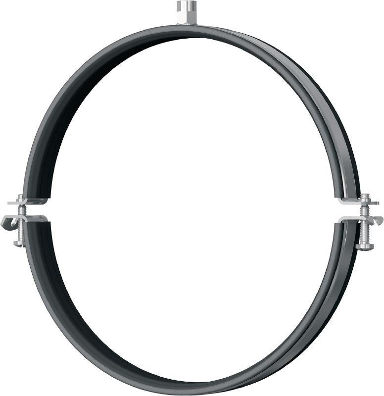 Collier pour ventilation MV-PI Collier pour ventilation galvanisé avec insonorisation pour une productivité élevée dans les applications de gaines spiralées