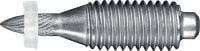 X-EM8H P8 Goujon fileté en acier au carbone compatible avec les cloueurs à poudre sur l'acier (rondelle de 8 mm) - pour une utilisation à l'intérieur uniquement